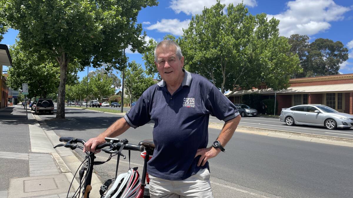 Peter Wilson has safety concerns regarding e-scooters in Bendigo. Picture by Jonathon Magrath