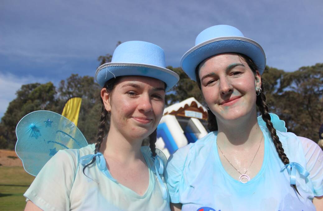 'Dusted' Year 12 students Tatiyana Hodgskiss and Mirabel Allen. Picture by Jenny Denton 