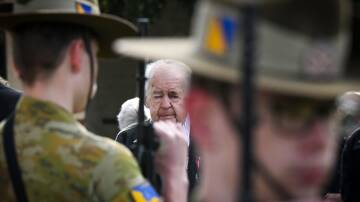 ANZAC Day morning service at Eaglehawk. Picture by Darren Howe
