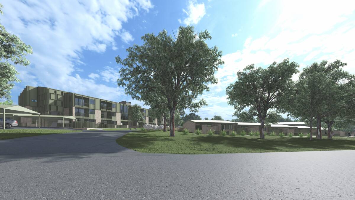 Artist's impressions of what the VincentCare Community Housing build could look like. Images by e+ architecture