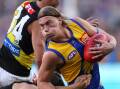 Harley Reid in action during the West Coast Eagles win over Richmond on Sunday. Picture by Paul Kane / gettyimages