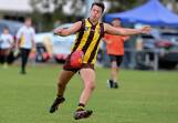 Lachlan Wilson led Huntly's goalkicking in 2023 snagging 48 majors from 16 games. Picture by Brendan McCarthy.