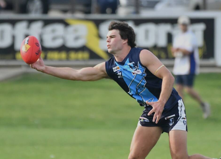 Ben Thompson was best-on-ground against Castlemaine in round four. Picture by Adam Bourke