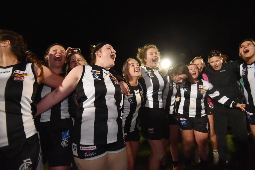 Two time CVFLW premiers Castlemaine will go into the 2024 season as favourites. Picture by Darren Howe