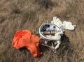 The recovered balloon and its capsule after its flight on Friday, April 12. Picture supplied