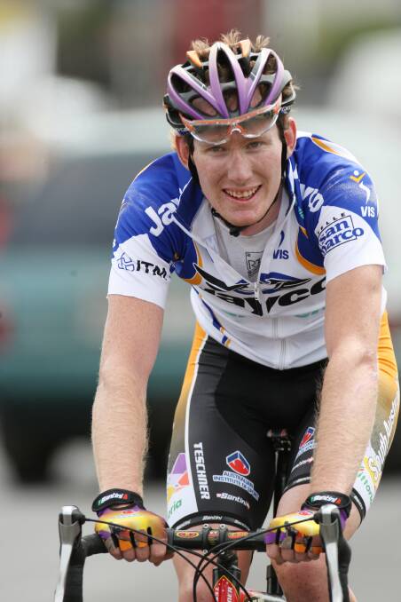 Zak Dempster's road to the Tour de France included a win in the Melbourne to Warrnambool Cycling Classic. Picture: FAIRFAX