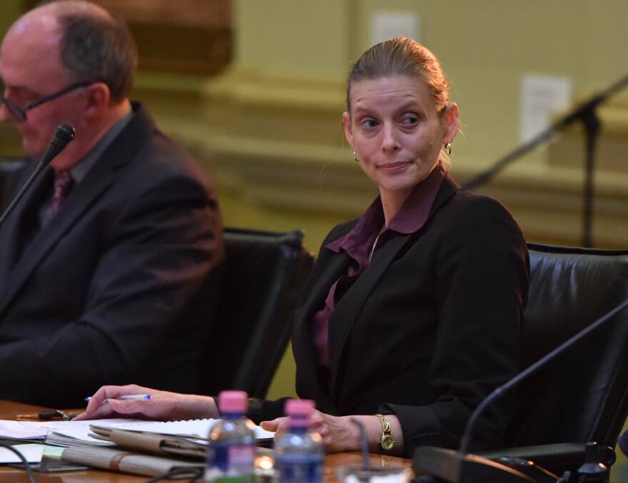 Former councillor Elise Chapman at a City of Greater Bendigo council meeting in August 2015. Picture: JODIE DONNELLAN