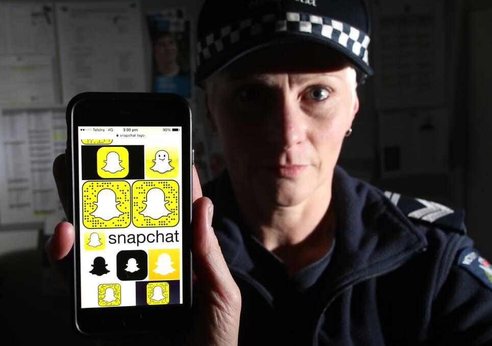 Leading senior constable Vanessa Bate of the Bendigo police proactive unit has urged young people to think before they sext. Picture: GLENN DANIELS