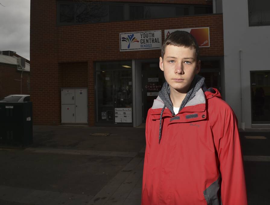 Save our school: Year 10 student Riley Hunter is not willing to let his school close without a fight. His petition to save the ESU has more than 400 signatures so far. Picture: NONI HYETT