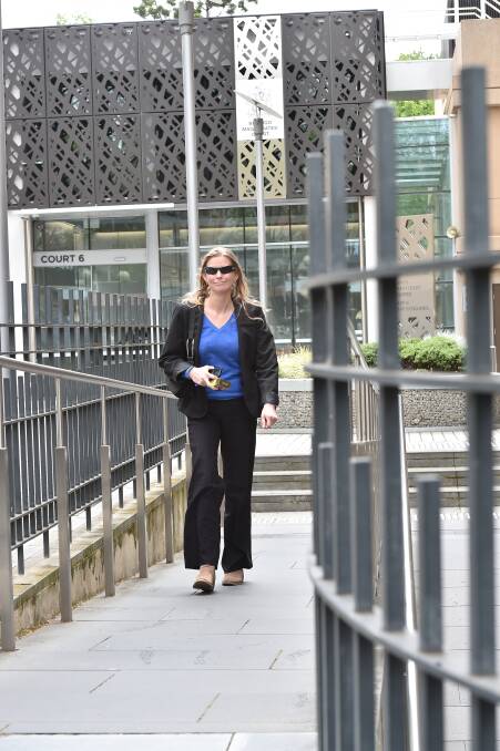 Defiant: Former councillor Elise Chapman fronts court for a previous VCAT hearing in November last year. Picture: NONI HYETT