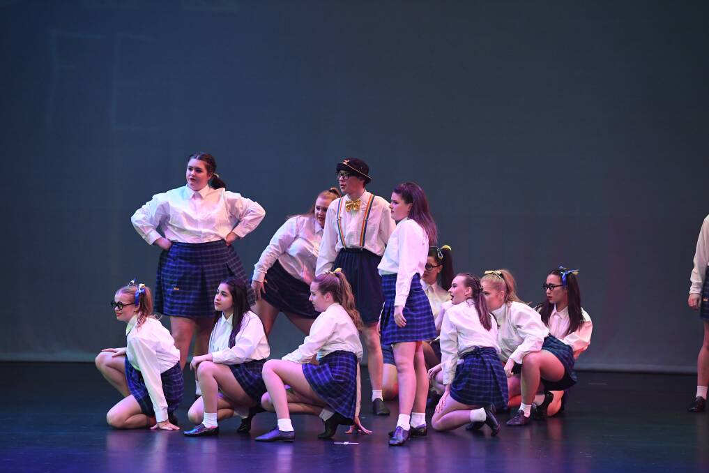 Bendigo South East College perform Dare to be Different at the Wakakirri Victorian State Secondary Schools final. Picture: CONTRIBUTED