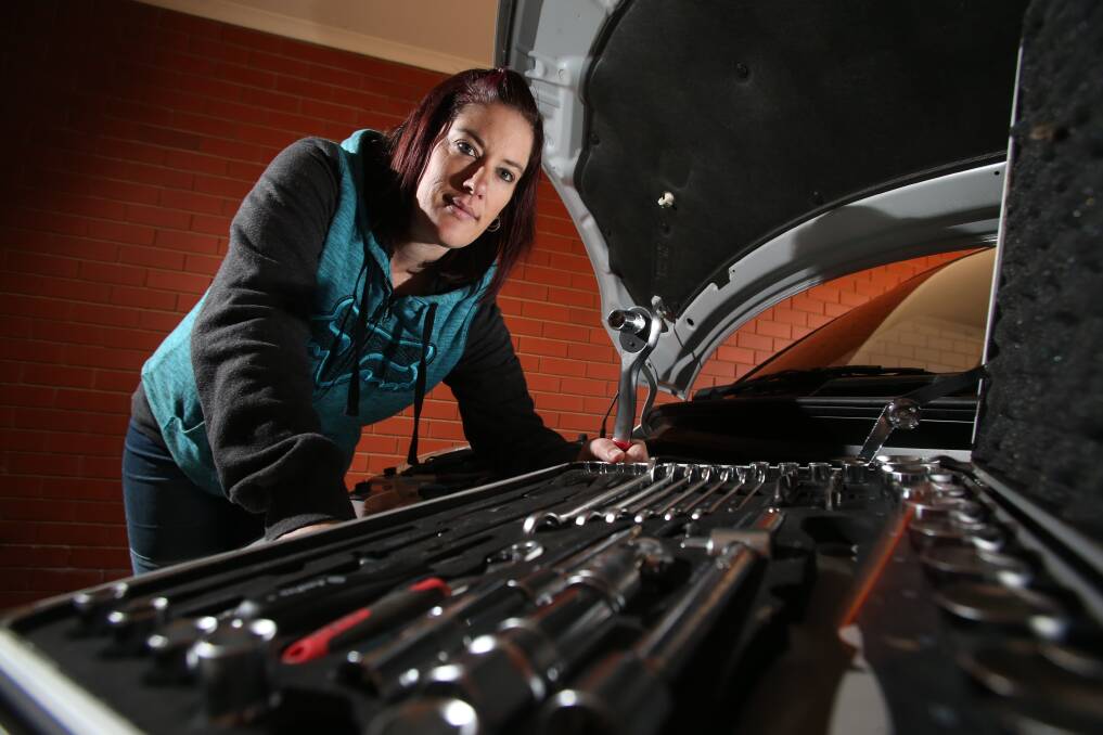 Wendy Bennett has been tinkering with cars since childhood. Picture: GLENN DANIELS