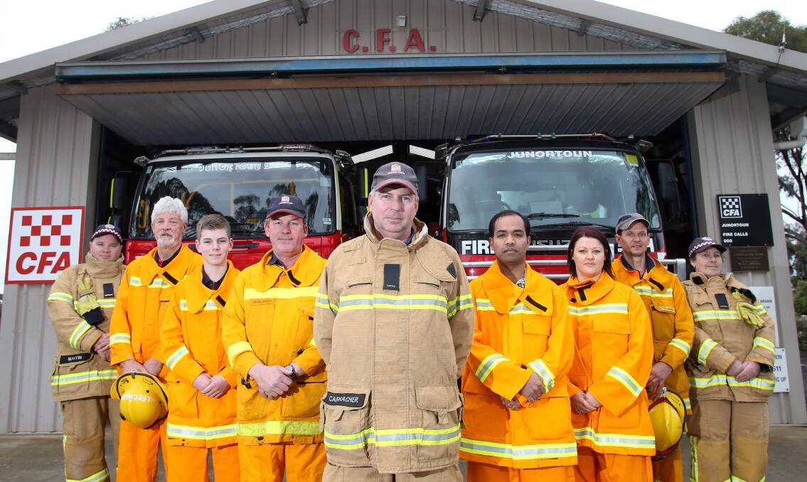 Growing pains: Population growth means an expanding Junortoun Fire Brigade is rapidly outgrowing its current facilities, but its members' resolve to protect their community is undiminished. Picture: GLENN DANIELS