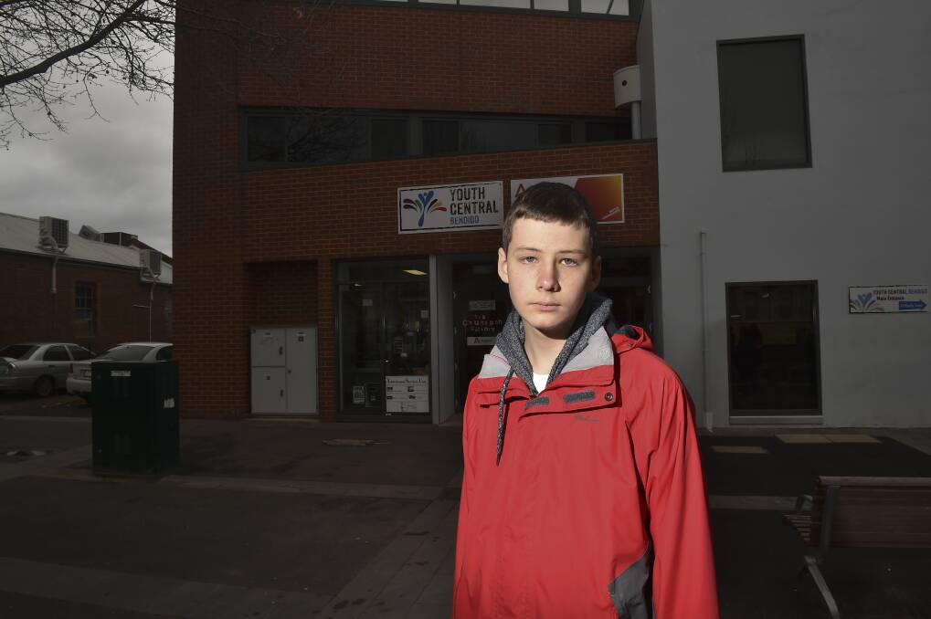 ESU year 10 student Riley Hunter worries about his future once the school closes. Picture: NONI HYETT