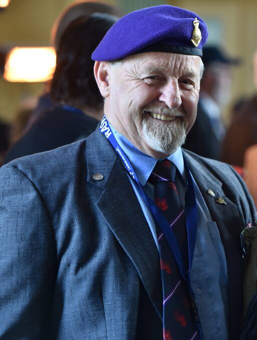 Esprit de corps: Wally Chilcott spent three of his 22 years with the Royal Australian Survey Corps at Fortuna Villa in Bendigo. Picture: JODIE WIEGARD