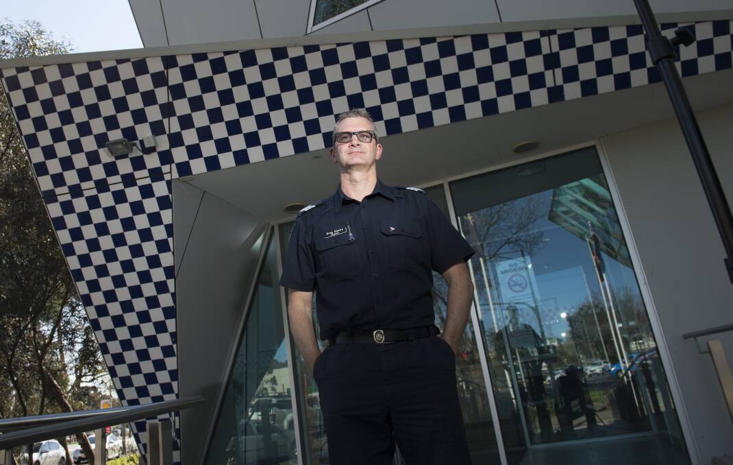 Sergeant Greg Gentry worked with the Sexual Offences and Child Abuse Investigation Teams and the motor vehicle theft unit in Broadmeadows before arriving in Bendigo 12 years ago. Picture: DARREN HOWE