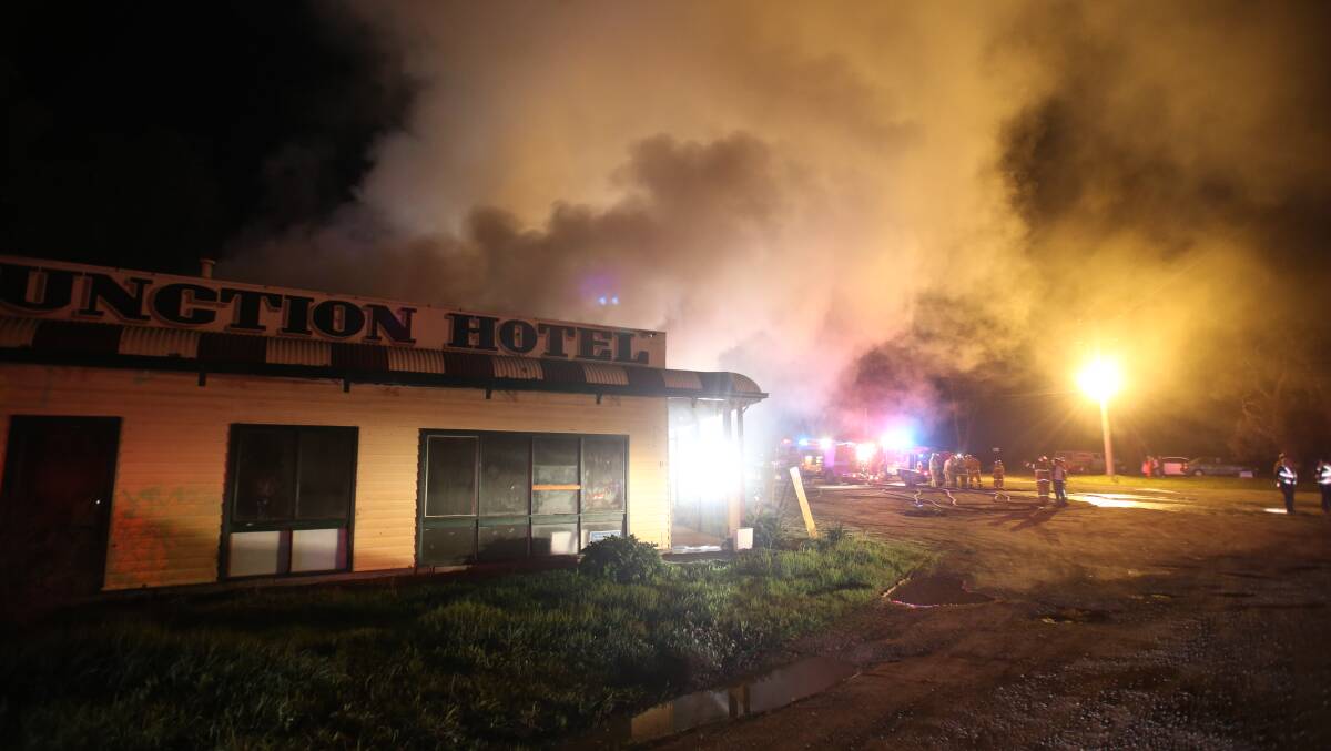 The Junction Hotel was gutted by fire on June 9, 2014.