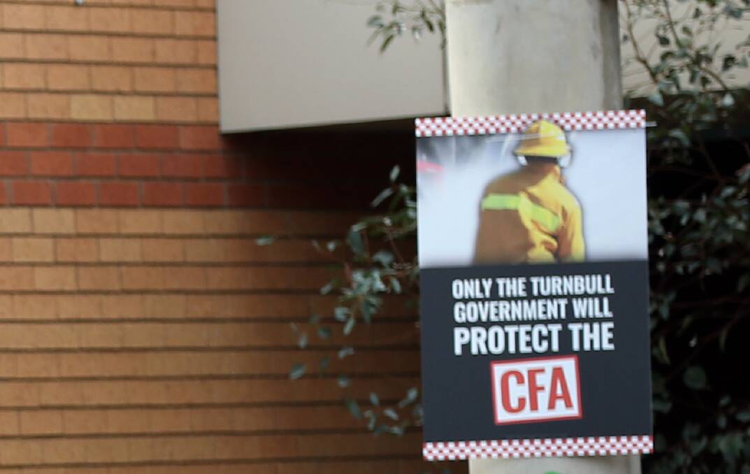 The ongoing CFA dispute was brought into the spotlight during the federal election campaign.