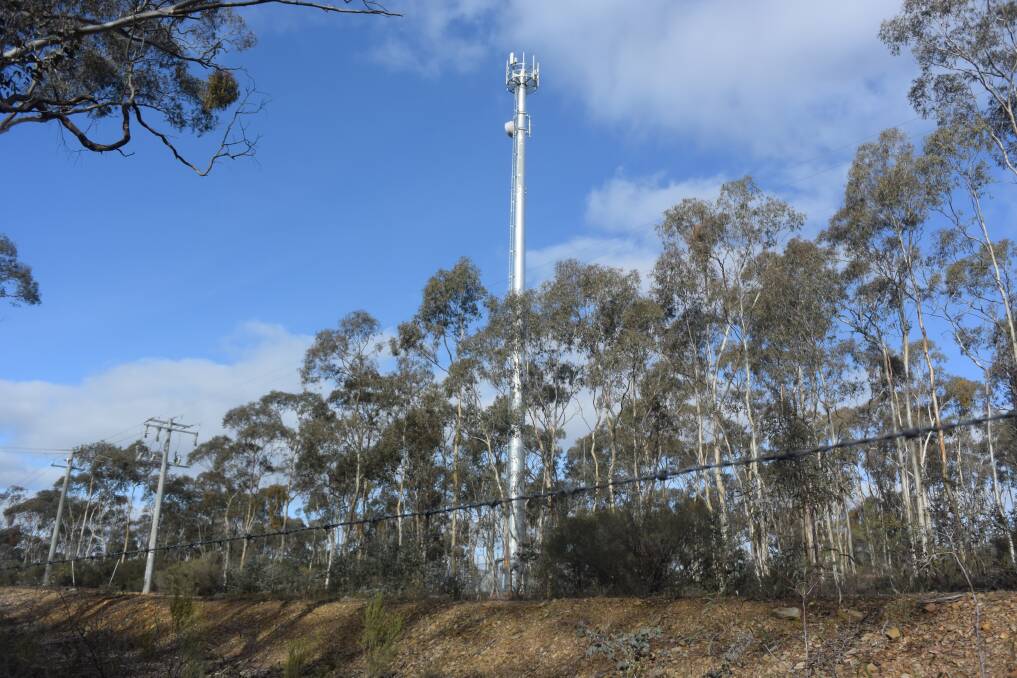 The NBN tower on Strathfieldsaye Road continues to be a source of contention for residents, who are demanding something be done to make it active. Picture: ADAM HOLMES