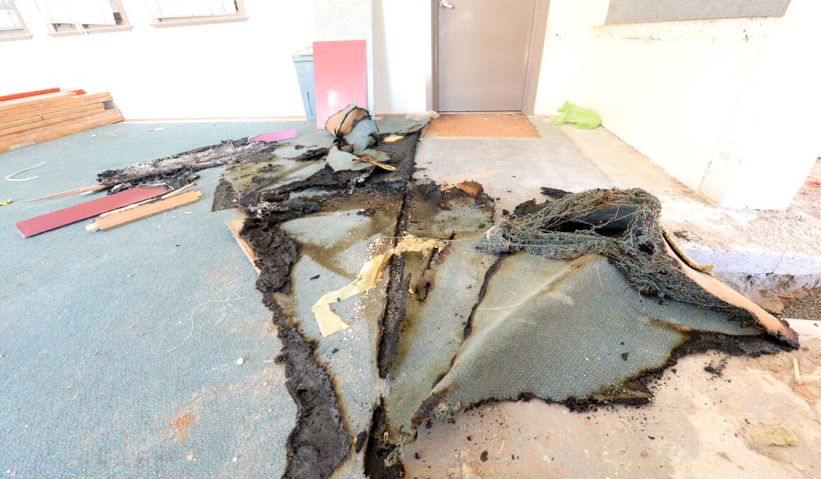 The fire inside St Liborius Primary School failed to take hold, but still caused $400 damage.