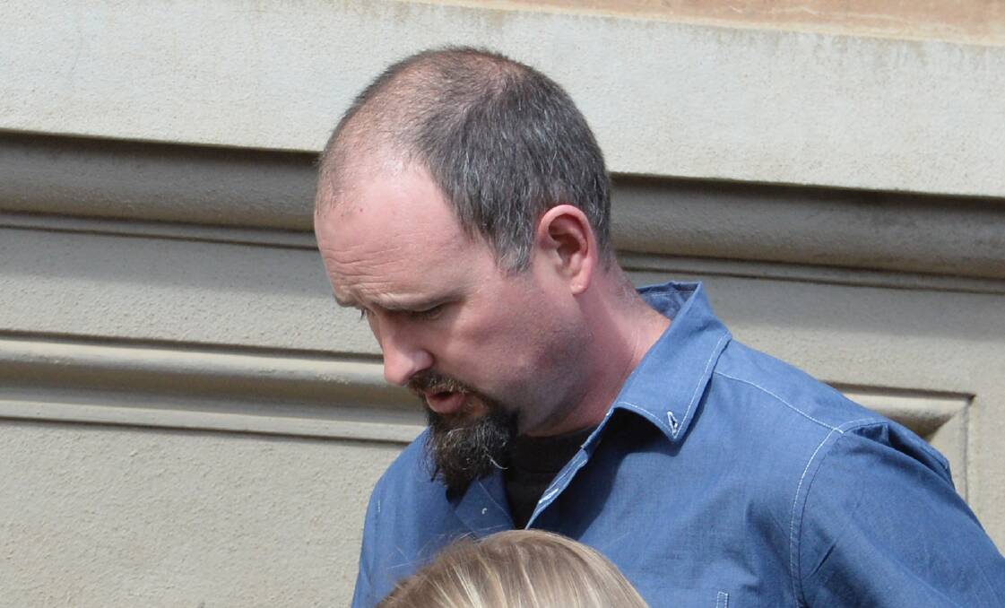 Jason Munday, of Kyabram, leaves the Bendigo County Court after pleading guilty to dangerous driving causing the death of his best friend, Edward Matthews.