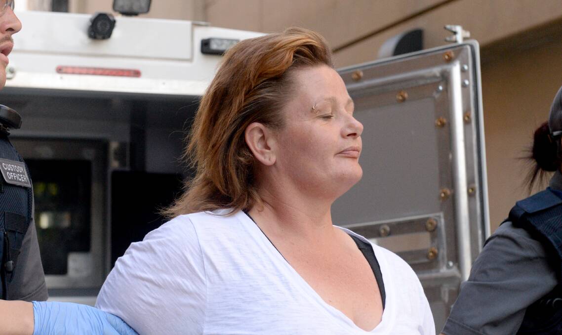 Kate Stone, 40, required an ambulance during Wednesday's hearing after she fainted in the dock. Picture: DARREN HOWE