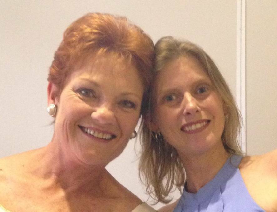 Pauline Hanson and Elise Chapman together in Bendigo last year.