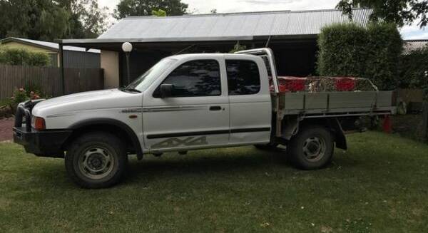 The stolen ute is similar to this 2000 Ford Courier. Picture: Supplied