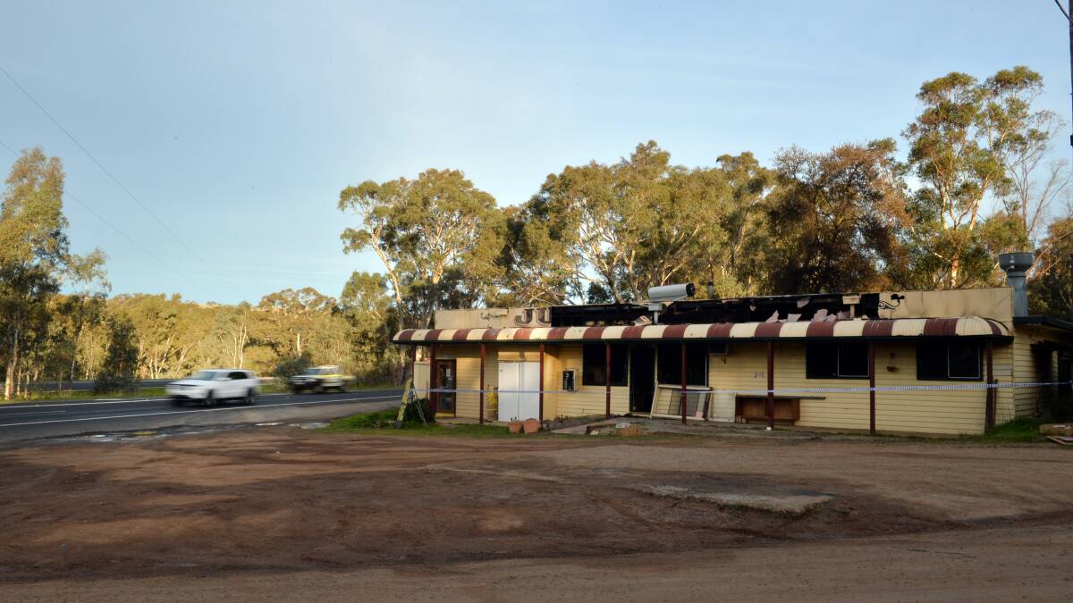 The prominent location of the Junction Hotel made its destruction by fire a talking point for regular users of the Calder Highway.