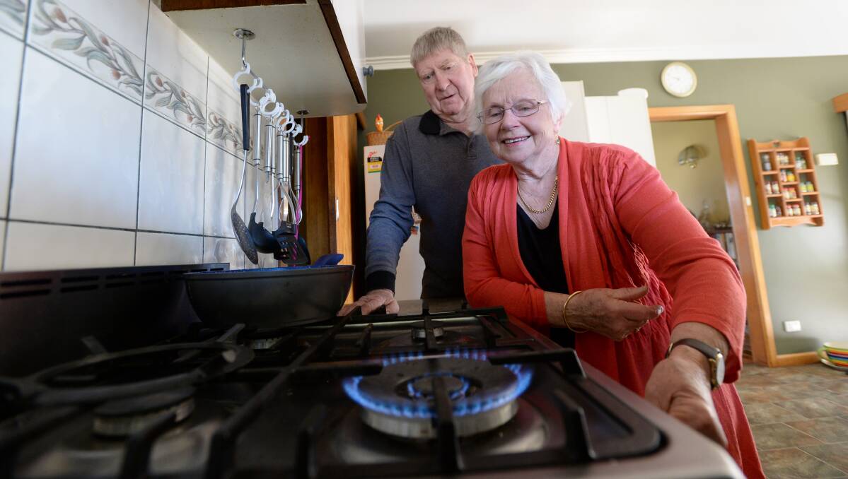 Huntly residents Dale and Jan Johnson received their natural gas connections in 2014, but the wait is continuing for Marong after a council decision.