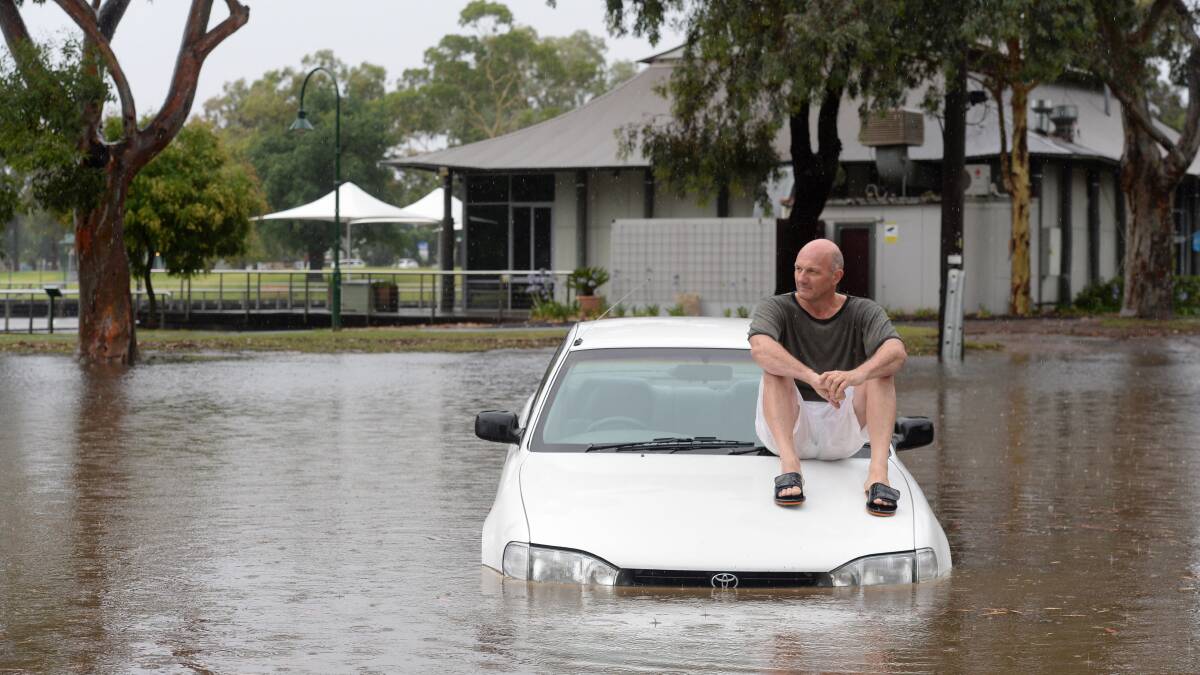 A number of cars were flooded on Nolan Street when heavy rain hit Bendigo in January, 2015. The forecast on the weekend was for even more rain.