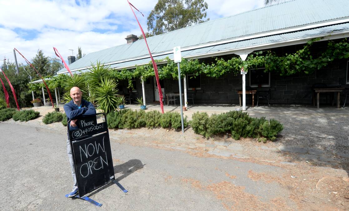 Garth Campbell and his family have moved into the Redesdale Hotel, pouring Tooborac beers and serving plenty of steaks. Pictures: DARREN HOWE