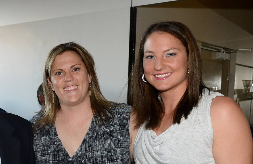 Erin Ross and Kelsey Griffin (pictured at a Bendigo Spirit presentation night) were married in Kelsey's home state of Alaska in 2015.