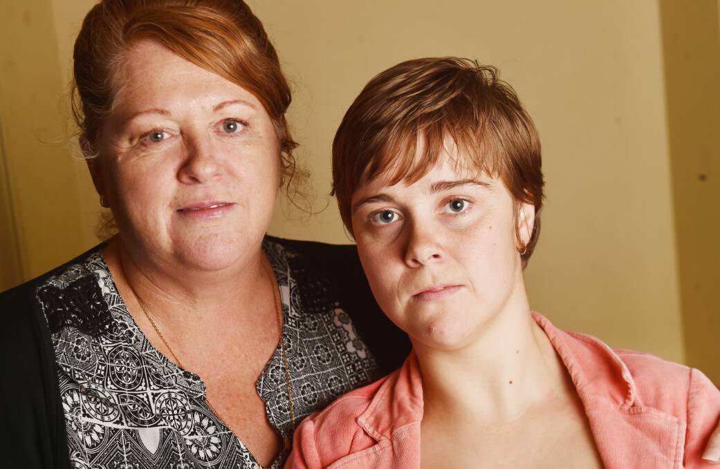 Annetta and Jordana Sayle, of Kangaroo Flat, look forward to the benefits of the NDIS. Picture: DARREN HOWE
