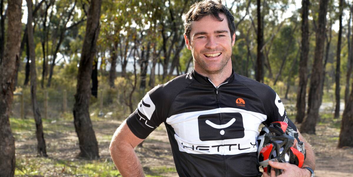 READY TO ROLL: James Coatsworth will cycle from Wycheproof to Cape York Peninsula to raise funds for Diabetes Australia and the Baker Institute. Picture: BRENDAN McCARTHY
