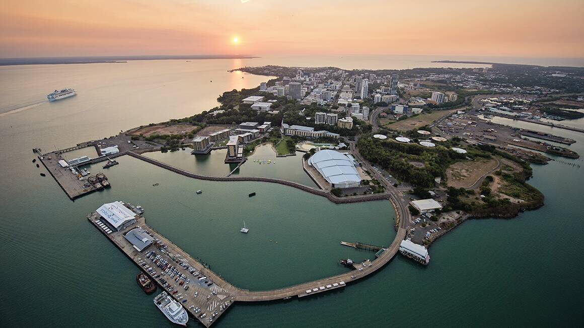 Darwin from above is a spectacular sight. Image source: Darwin Convention Centre