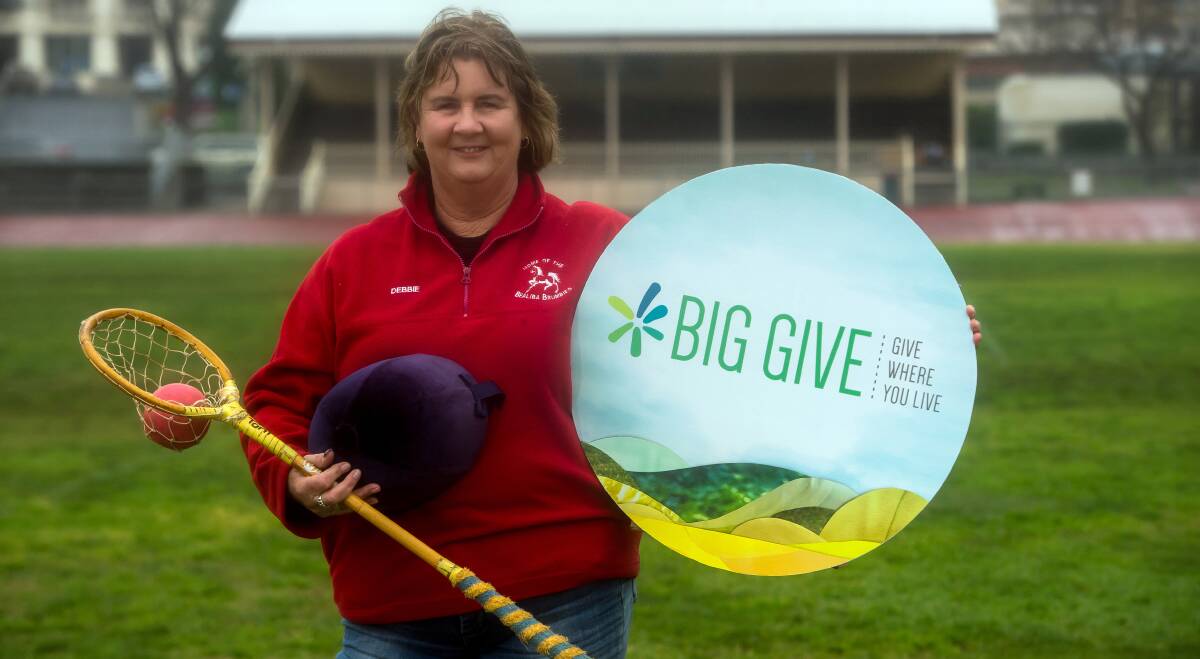 SADDLE UP: Bealiba Pony Club secretary Debbie Weir. The club aims to raise $15,000 through the Big Give. Picture: PRESS1 PHOTOGRAPHY