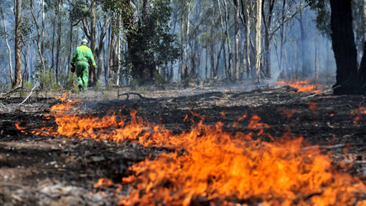 Fuel reduction burns in Maryborough, Whipstick