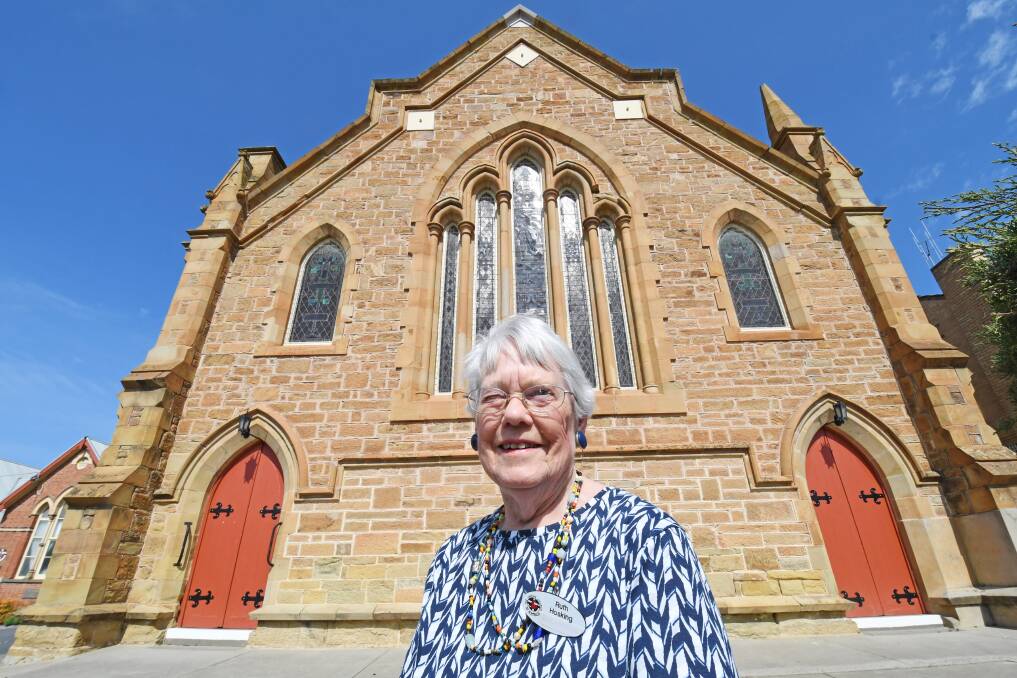Ruth Hosking, of the Bendigo Uniting Churches Social Justice Group. The group invited Dr Tune to speak about psychiatric services in Bendigo as part of its annual social justice worship service. Picture: DARREN HOWE