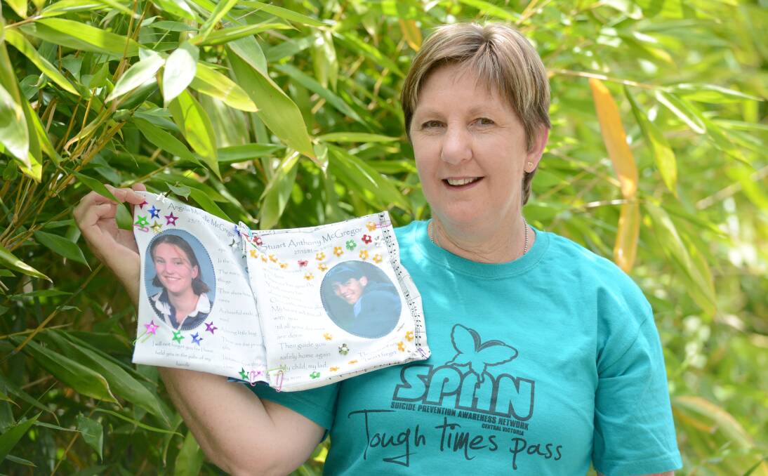 SPEAKING UP: Alannah McGregor has thrown her efforts into suicide prevention after her children Angela and Stuart died by suicide in 2002. 