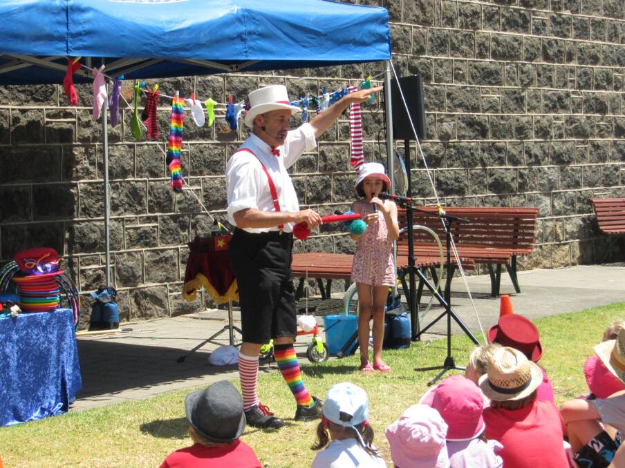 The Odd Socks Circus works the crowd. Picture: SUPPLIED