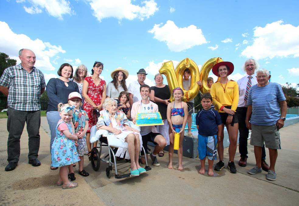 Community members gather to celebrate 100 years of the Golden Square Pool. Picture: GLENN DANIELS
