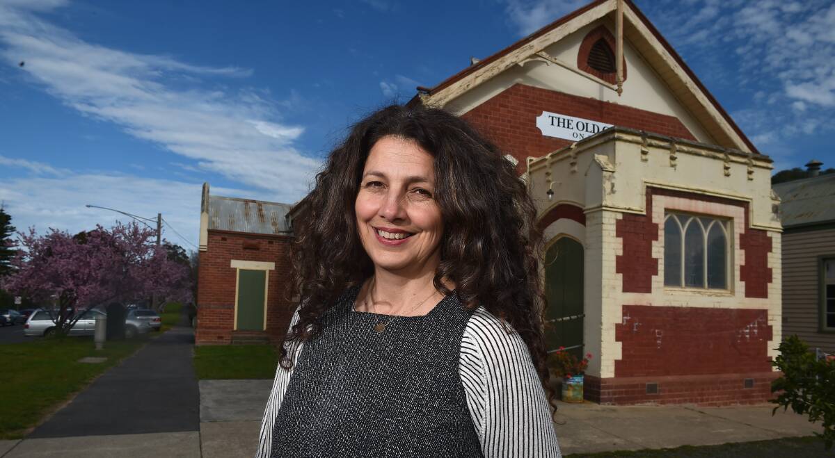 FLUSH FUND: Old Church on the Hill founder and manager Rose Vincent. The venue has launched a Big Give cause for new loos. Picture: NONI HYETT