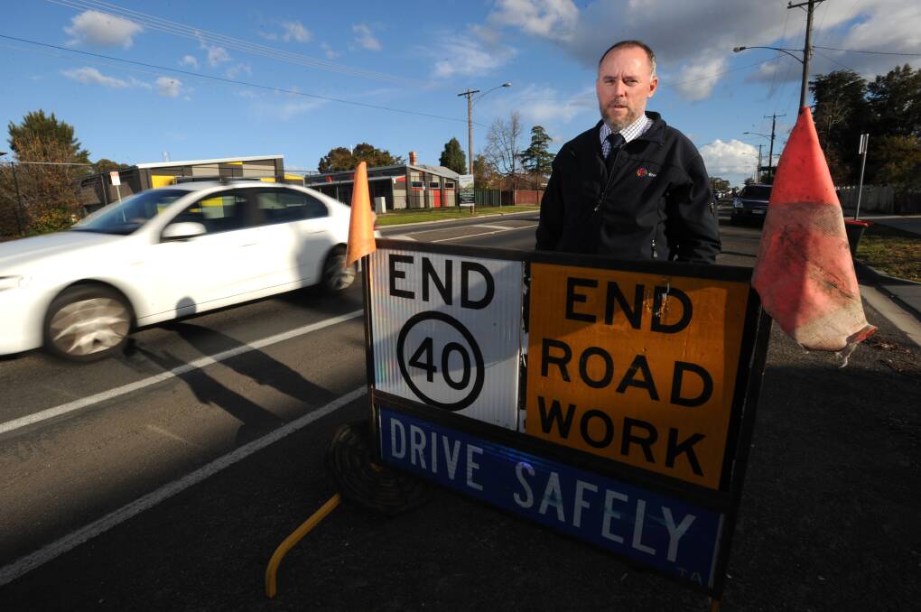 MIXED MESSAGES: Greg Pilcher has questioned who would be at fault if a sign such as this led motorists to believe they could speed up in a school zone. Picture: NONI HYETT