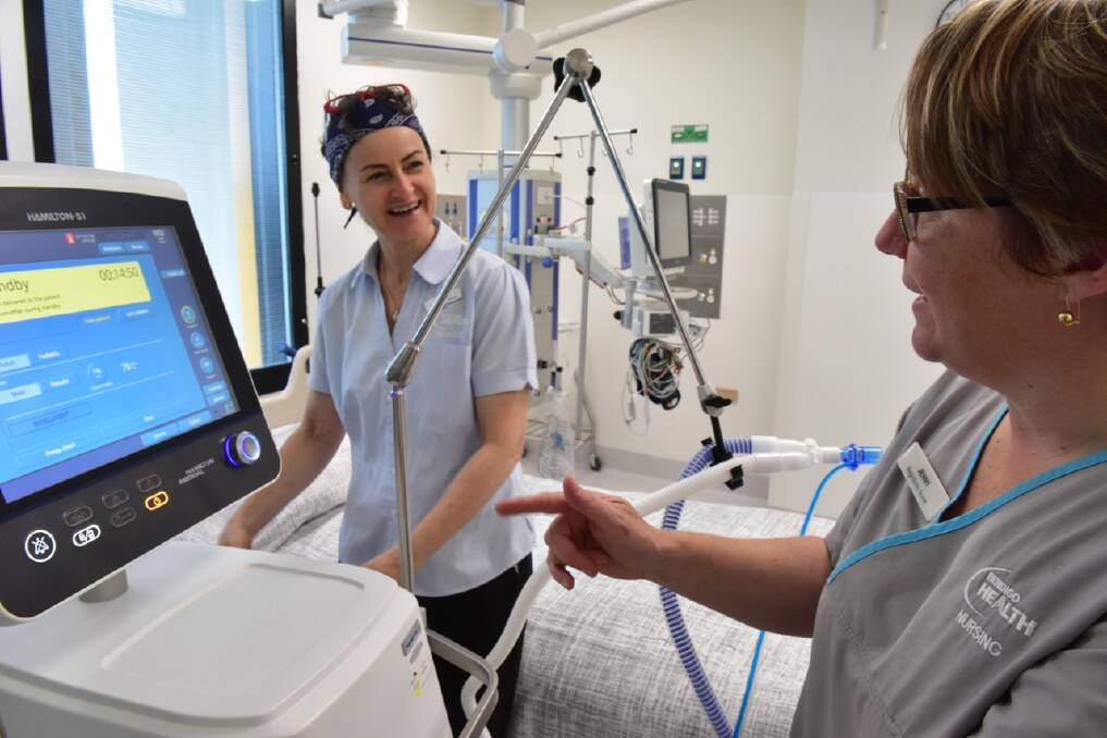 Bendigo Health staff put the new technology at the new hospital into practice. Picture: CONTRIBUTED