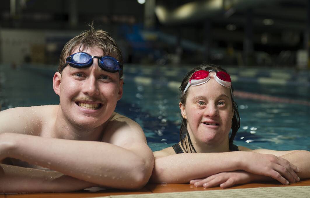Zachary Flint and Tara Smith will compete in the Special Olympics Trans Tasman Tournament in New Zealand in November. Picture: DARREN HOWE
