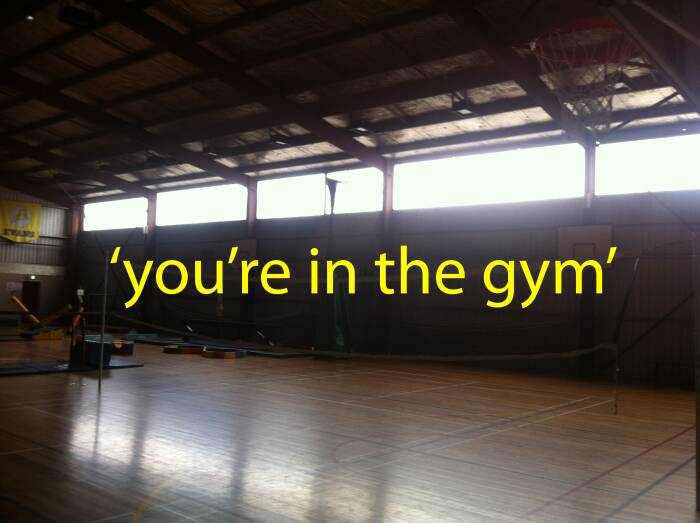 The East Loddon P-12 College gym, as it appeared before the recent upgrade. This picture was sourced from the school's Big Give campaign page. 