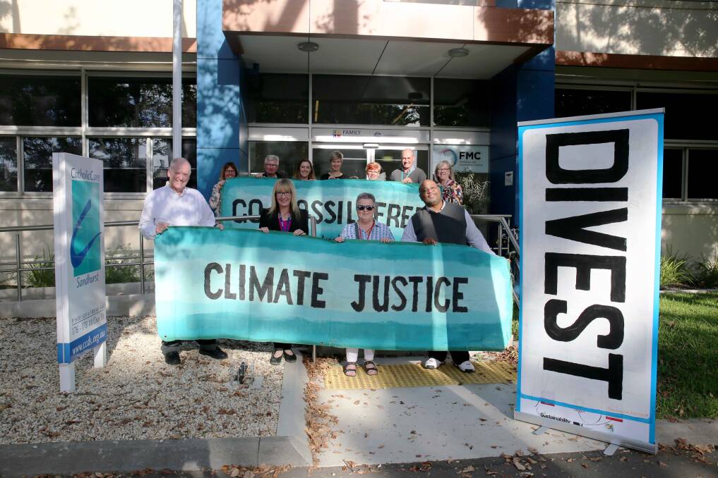 CatholicCare Sandhurst staff pledge to divest from fossil fuels. Picture: SUPPLIED