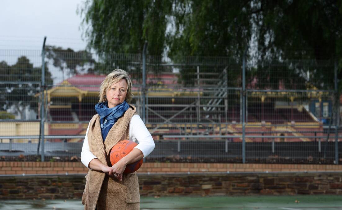 TIME FOR CHANGE: Cath Robertson wants the "primitive" facilities for women at Bendigo's Queen Elizabeth Oval upgraded. Picture: DARREN HOWE