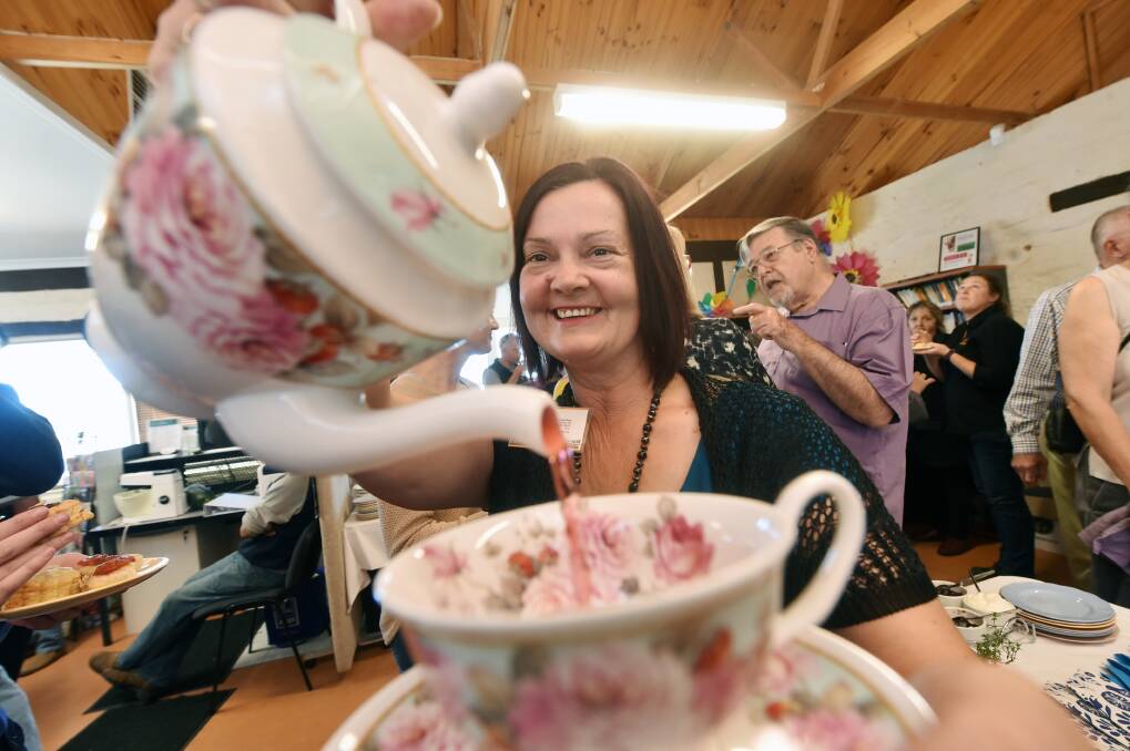 Kerry Sapsed launches Thyme for Tea, one of a number of micro businesses in Heathcote. Picture: DARREN HOWE